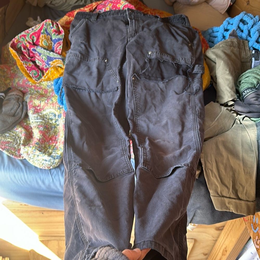 distressed double knee carhartt pants